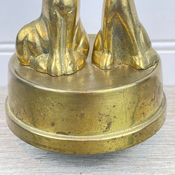 Vintage Siamese Cats Brass Music Box | It’s a Small World - Picture 3 of 10